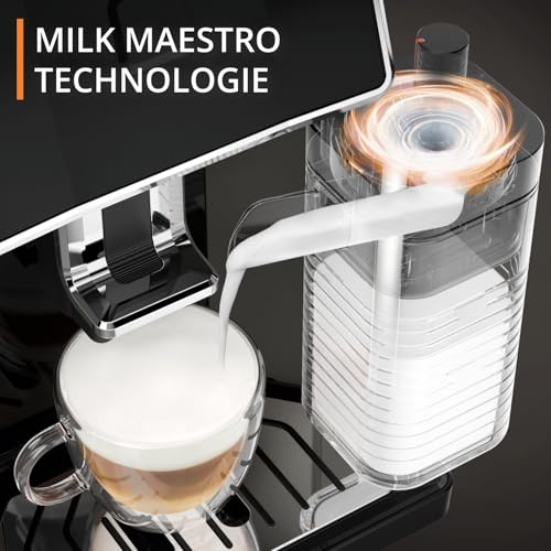 KRUPS Sensation Milk Kaffeevollautomat, 6 Kaffee & Milchgetränke, perfekter Geschmack, Milch Maestro Technologie, perfekter Milchschaum, einfach zu bedienen, mühelose Reinigung, platzsparend, EA912E – Bild 5