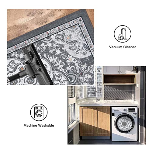 Ileading Boho Kitchen Rugs Sets 3 Piece With Runner Non Slip Kitchen Floor Mat Carpet Washable Bohemian Kitchen Runner Rug Set For Kitchen Hallway Laundry Room Door Office Sink #TOP5