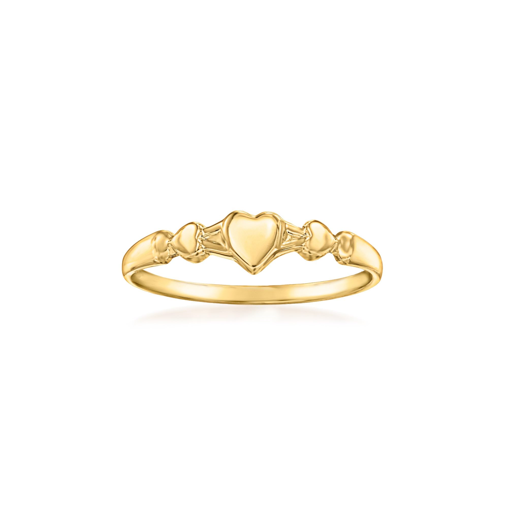 Ross-Simons Baby's 14kt Yellow Gold Heart Ring. Size 1