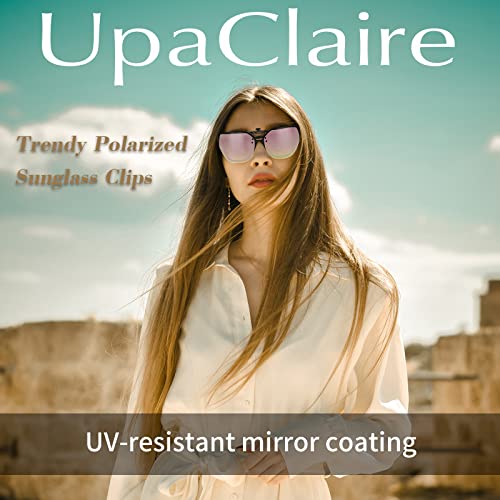 Image of Flip-Up Clip-On Polarized Sunglasses, UV Protection