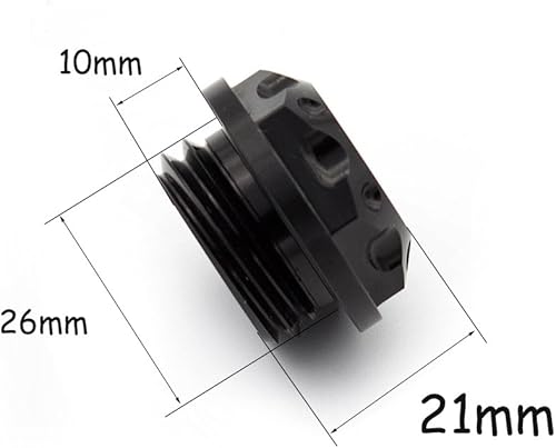 Vista 22 de PROCNC Tapa de depósito de combustible de motocicleta de aluminio para Yamaha FZ6 FZ6R FZ1 YZFR6 YZFR6S YZFR1 FYZF R3 YZF600R YZF750 (azul)