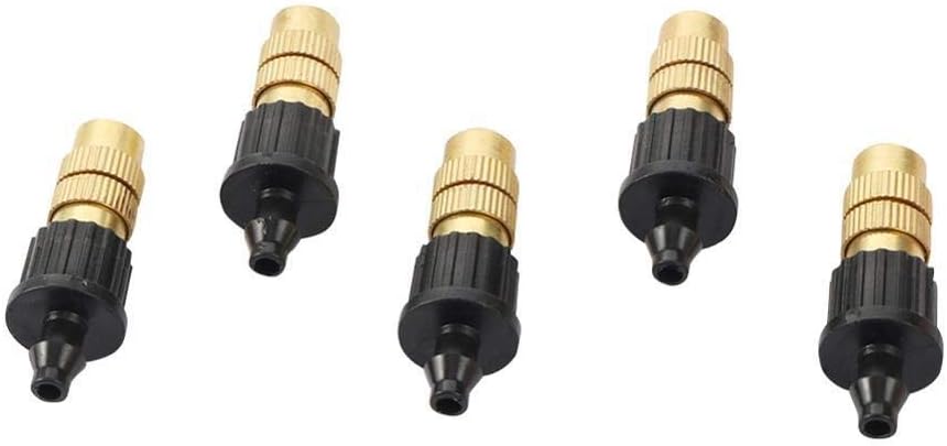 Botanical Garden Lawn Nozzle 200 Pcs Micro Drip Irrigation Misting Brass Nozzles 4/7mm Barbed Fog Sprayer Garden Agriculture Irrigation Watering Sprinklers