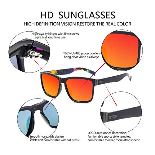 Image of ANDOILT Sport Polarized Square Sunglasses