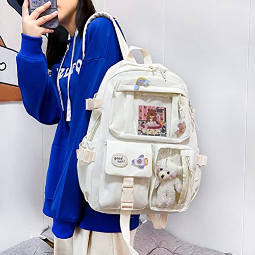 Sac à dos mignon grande capacité avec multi-poches intérieures et extérieures - 4