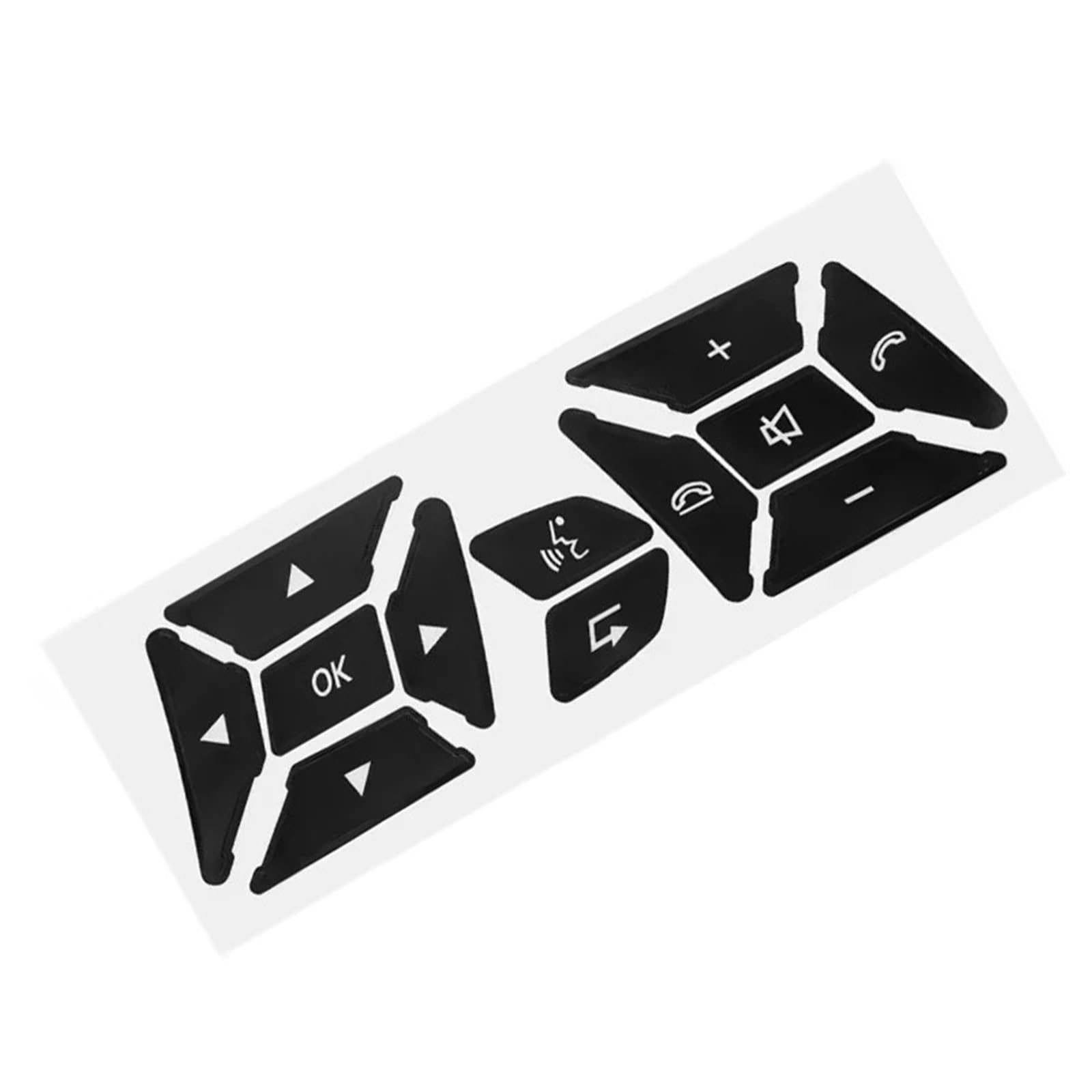 Interior Button Decals Compatible with Benz for R172 for W218 for W212 1Pc Car Button Trim Cover Repair Decal Restore Kit Upgrade Value Set