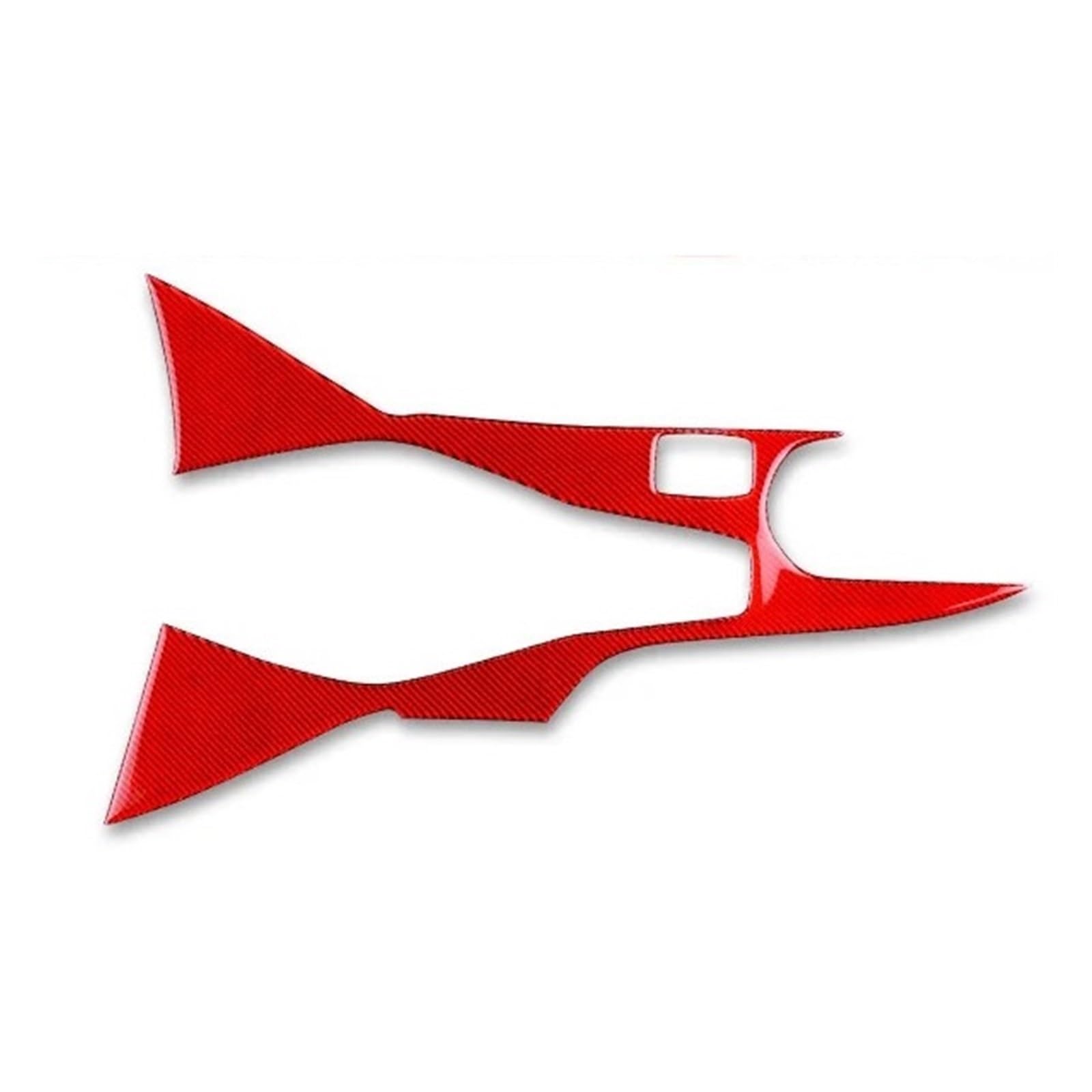 VNHLOTVJL Real Soft Carbon Fiber Car Gear Shift Panel Sticker Compatible for Camaro 2016-2023 Accessories (Only for LHD Cars)(Red Carbon Fiber)