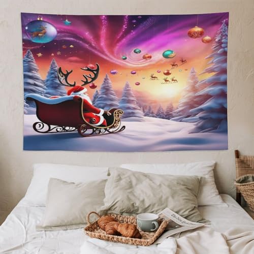 Serviette murale père Noël à offrir pour décorer un dortoir ou un studio - 6