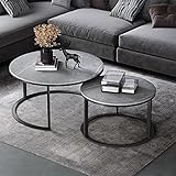 ★ Mesa de pizarra moderna y mesa de centro con estructura de metal: esta elegante y elegante mesa de centro utiliza una mesa de pizarra sólida y una estructura de metal, con una textura similar al mármol, que es muy adecuada para diversas decoraciones.