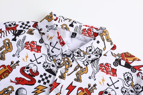 Mens Golf Polo Shirts Short Sleeve Performance Moisture Wicking Dry Fit Casual Print Funny Golf Polo Shirts for Men3