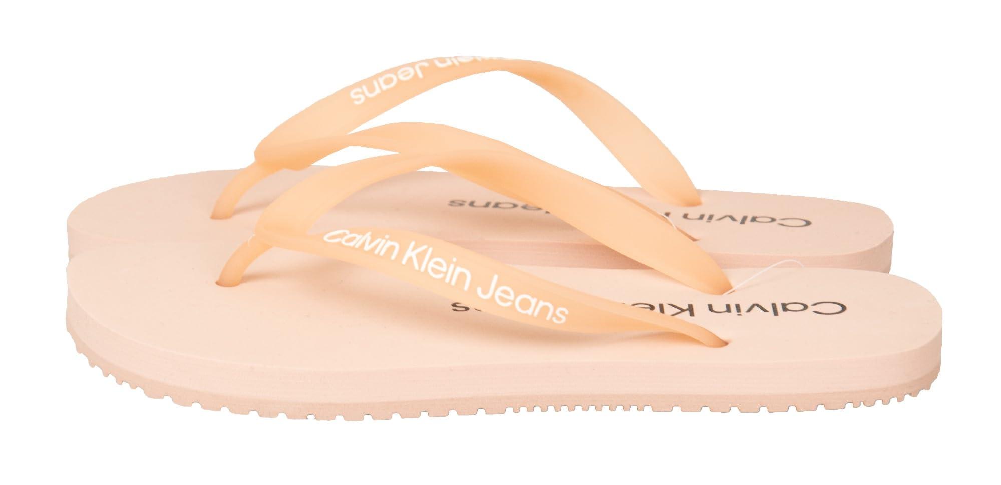 Calvin Klein Jeans CK mujer chanclas playa o piscina zapatilla encaje con logo artículo ZW0ZW02142 chanclas