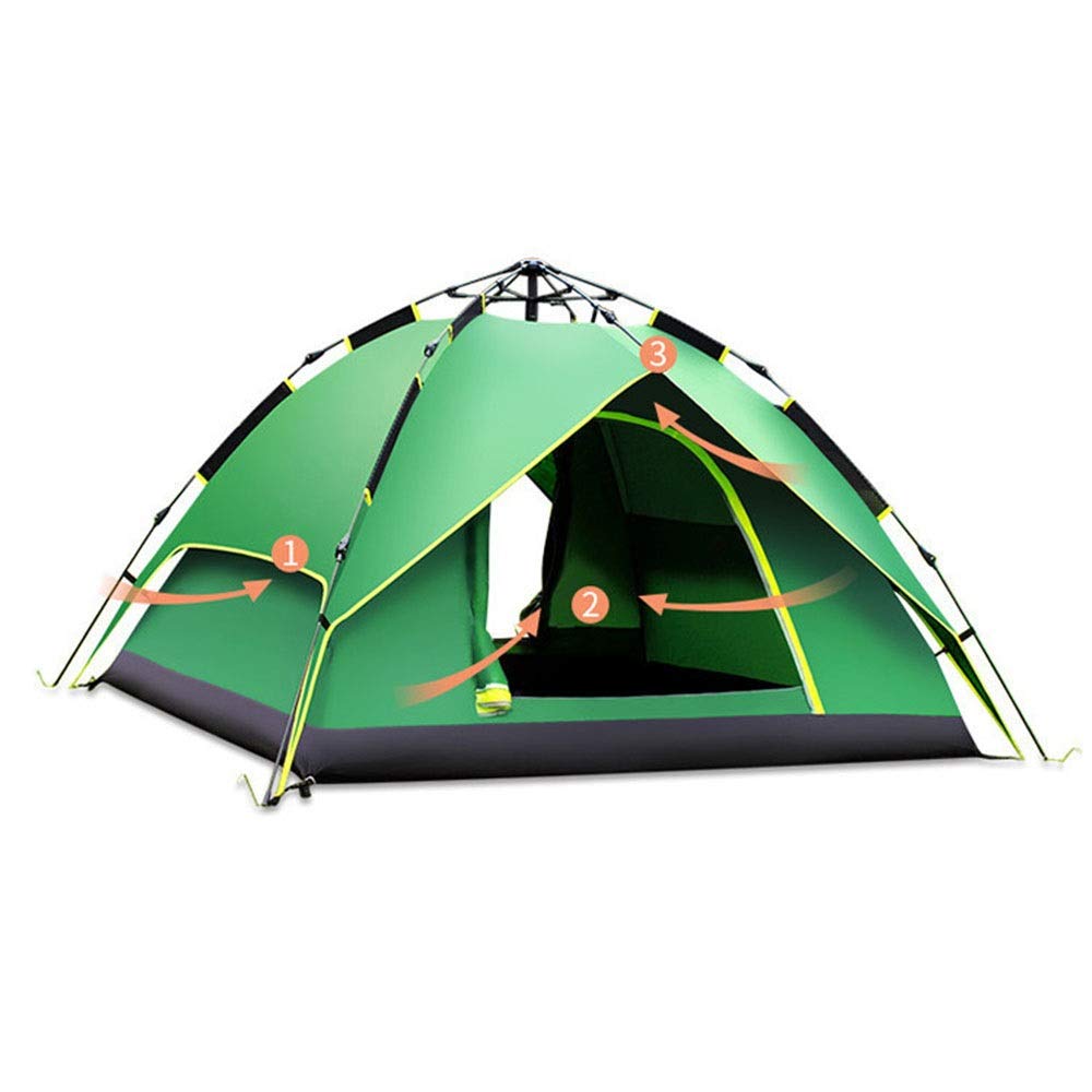 WANWEN Tent and UV Resistant Camping Tent, Automatic Quick Release Tent, 3-4 Persons, Outdoor, Thickened Camping Tent, Little Surprise