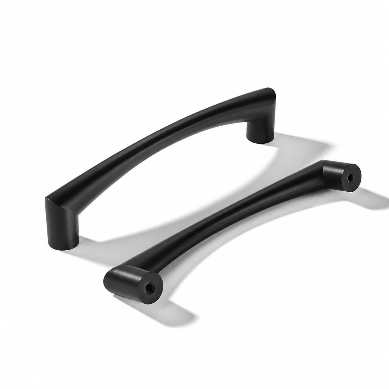 KHTUMEWARE-80445 Matte Black Cabinet Pulls CTC 5 in (128 mm) 5-Pack