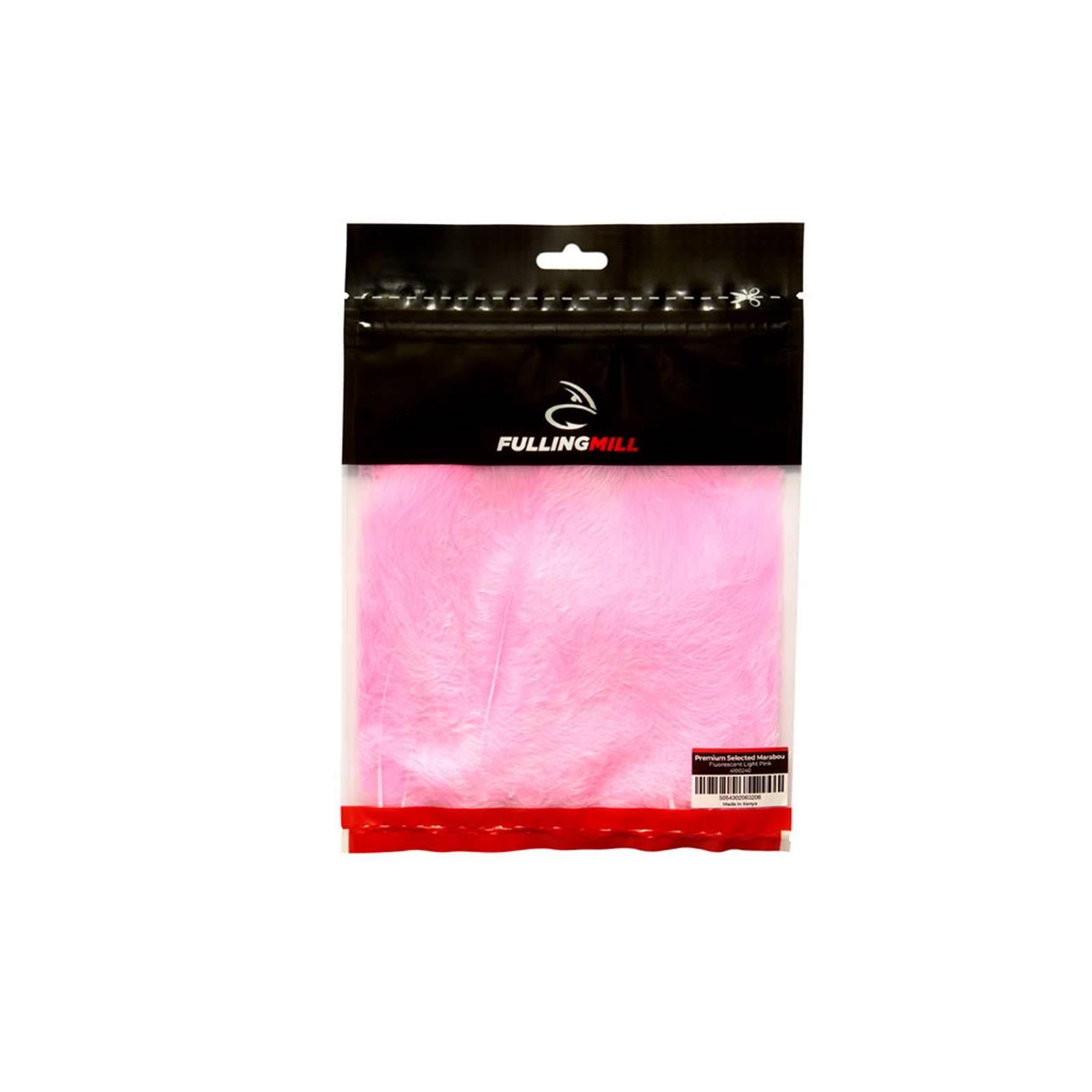 Fulling Mill Premium Marabou Blood Feathers (Fluorescent Light Pink)