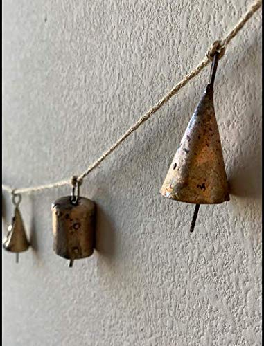 Mango Gifts Rustic Iron Tin Metal Vintage Cow Bells Jingle For Wind Chimes And Crafts 2.25" H (Set Of 20 Pieces) #TOP6