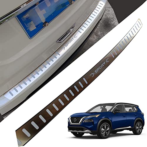 GZBFTDH Rear Bumper Protector Cargo Trunk Door Sill for Nissan Rogue X-Trail 2014-2023, Auto Parts Accessories Tailgate B Cover Scuff Plate