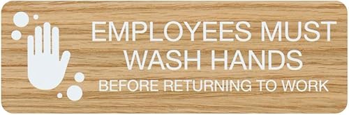 Miniatura 49 de SBLABELS Authorized Personnel Only - Letrero adhesivo para puerta y pared para restaurantes y pequeñas empresas, 3 x 9 pulgadas, color plateado