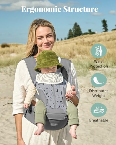 Baby-Carrier-Pro-MOMTORY-Safety-Certified-6-in-1-Ultra-Storage-Baby-Carrier-Newborn-to-Toddler-Detachable-Baby-Holder-Carrier-with-Hip-Seat-Ergonomic-Cozy-Baby-Front-and-Back-Carrier-for-7-50lbs