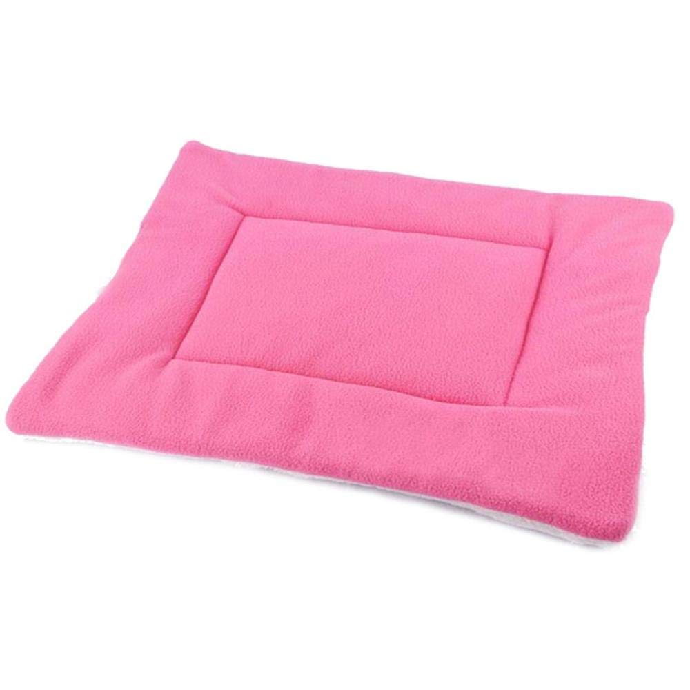 Matelas isolant rose pour petit chien, tapis de chenil lavable taille S