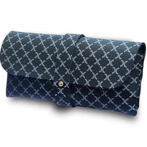 Image of Glasses storage bag Travel sunglasses myopia glasses storage bag Fashion leather storage bag