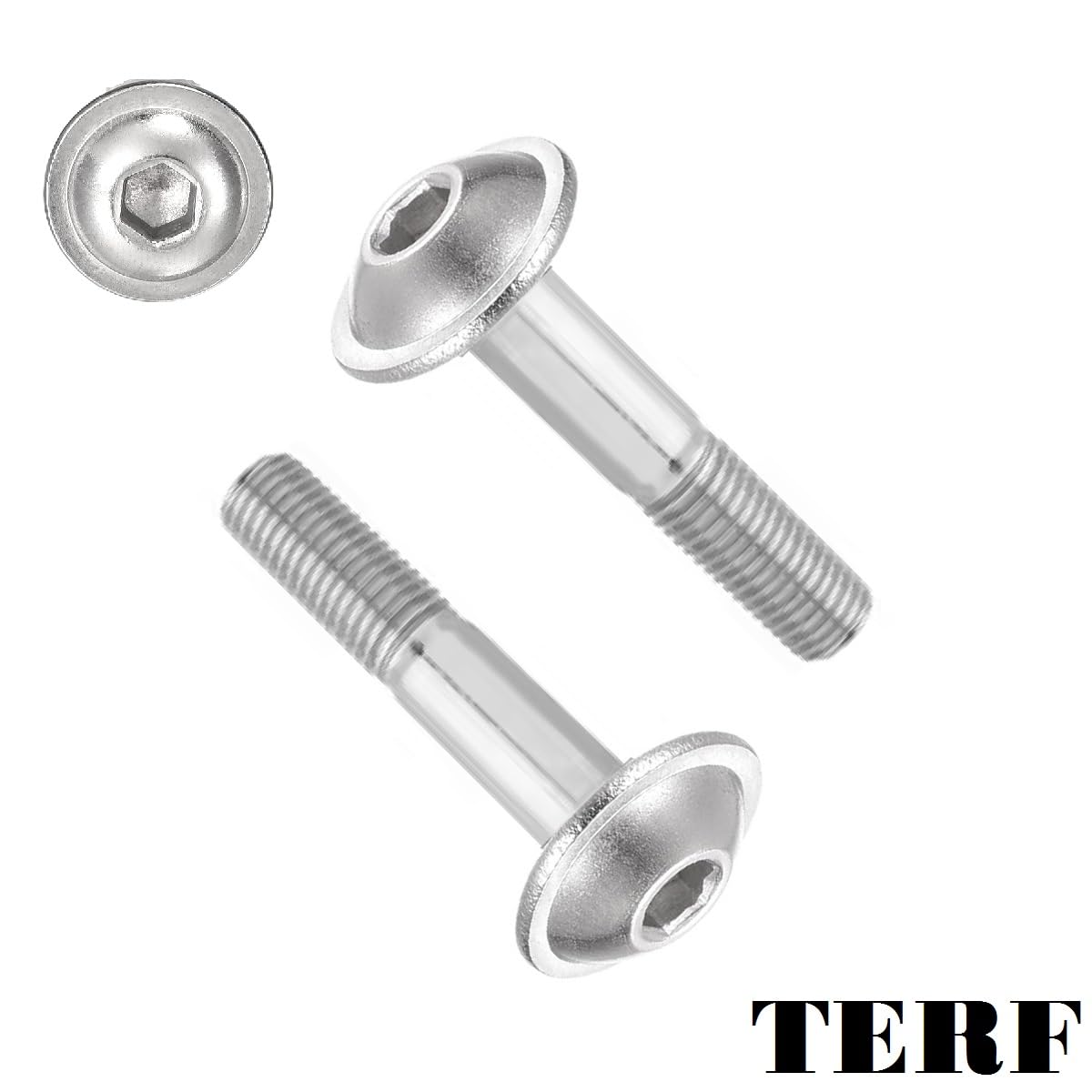 TERF® M10 X 35mm Flange Hex Socket Cap Button Head Machine Screws High Tensile Grade 10.9 Machine Screw M10 (10mm) X 35mm Allen Key Hexagonal Socket Bolts - Image 2