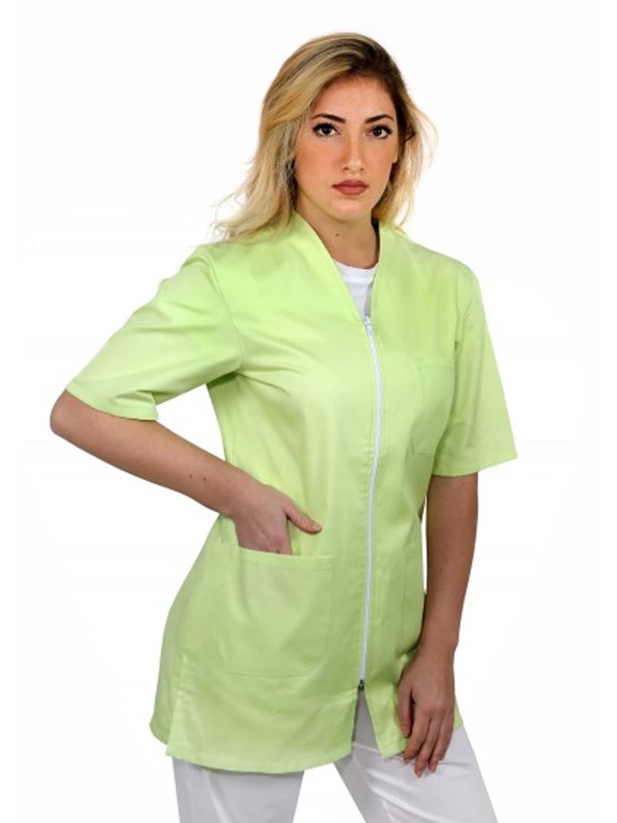 fratelliditalia.org Casacca Lavoro Camice Donna Parrucchiera Estetista Alimentari Maestra bidella