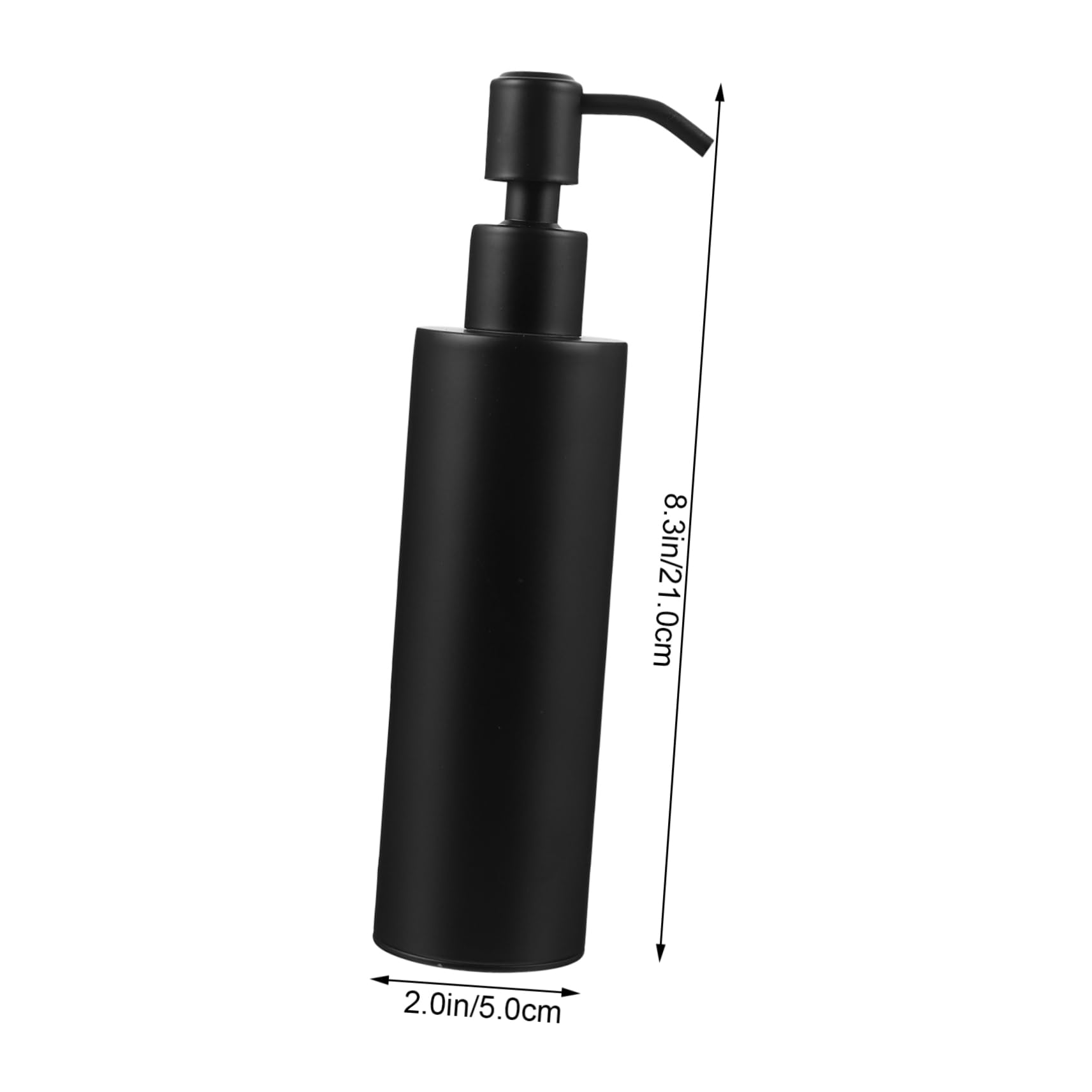 SOLUSTRE Shampoo Dispenser Wall-Mounted Dispenser Bathroom 200ml Manual Shampoo Bottle Stainless Steel Material