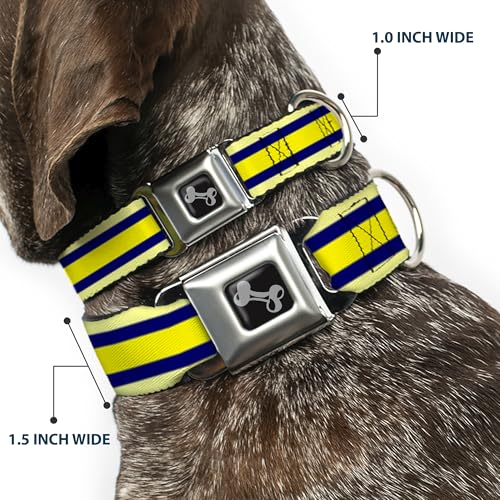 Collier de chien en forme d'os petite taille collier nylon réglable rayures