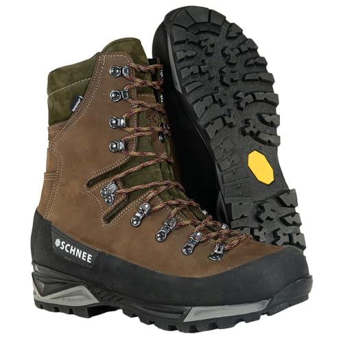 SCHNEE'S Beartooth Men's, 400g Insulated, Hunting Boots, Waterproof, and 9' Leather Upper