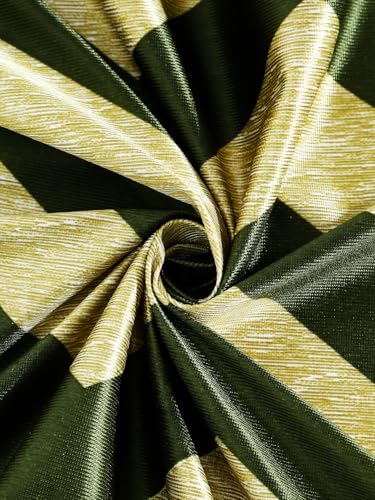 Image of Home Sizzler 2 Pieces Solid Patch Zigzag Print Eyelet Polyester Window Curtain - 5 Feet, Green