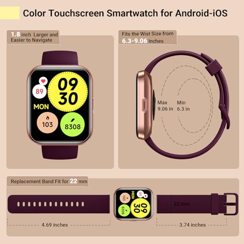 Quican ID208 Plus 1.8" Smartwatch — Budget fitness tracker with Alexa, women's design — view 8