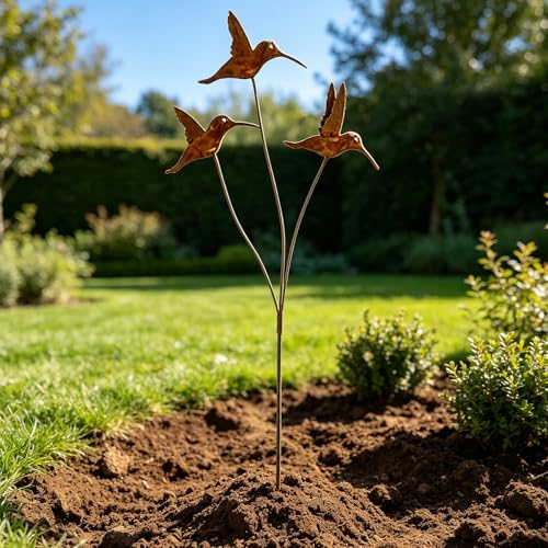 Sculpture d'oiseau faite à la main en fer forgé pour extérieurs - 4