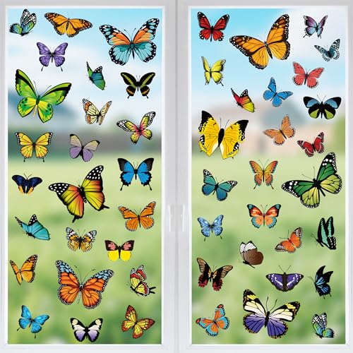 79PCS Colorful Butterfly Window Clings