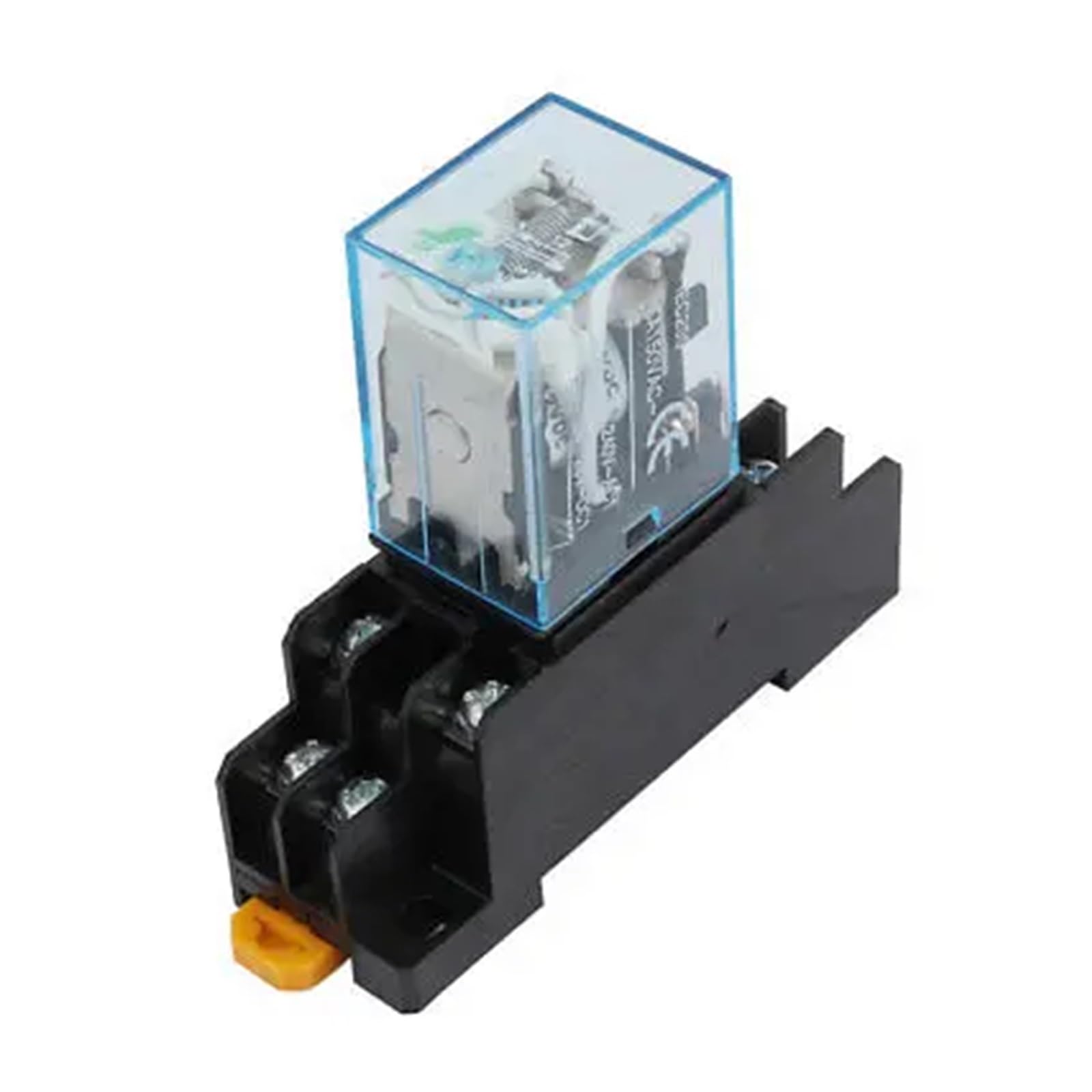 Relé de potencia electromagnético DPDT de 8 pines con bobina IEC255 DC 12V con base de zócalo