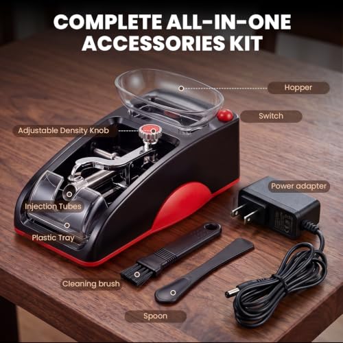 Image of NEWTRY Cigarette Rolling Machine, Electric Automatic Injector for Tobacco