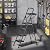 KINGRACK 4 Step Ladder with Tool Platform, Sturdy Step Stool, Anti-Slip Wide Pedals Step Stool, Foldable Step Ladder, Pass 900LBS Testing, Multi-Use for Home, Garage, Garden, Painting, Black