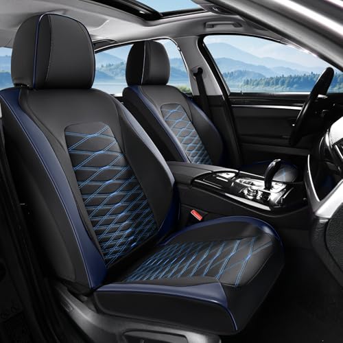 Image of FLORICH Car Seat Covers Front Seat, Leather Seat Covers for Cars, Waterproof Car Seat Protector Breathable, Front Seat Covers for Cars, Automotive Seat Covers Universal Fit for Most Cars SUV Truck