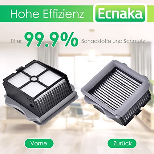 6 Stück Zubehörset für Tineco iFloor3 / Floor One S3 Nass-und Trockensauger Ersatzteile Enthält 2 Bürstenrolle 3 HEPA-Filter
