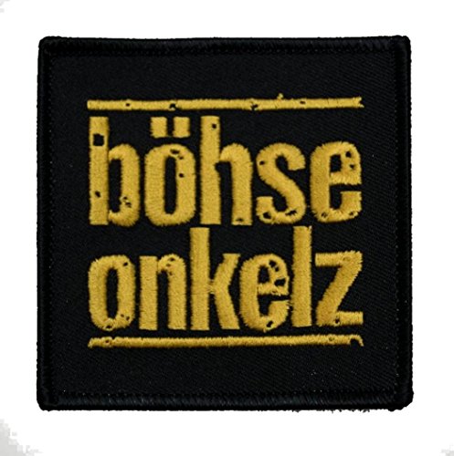 Logo carré à coudre Böhse Onkelz pour réparer et décorer un blouson