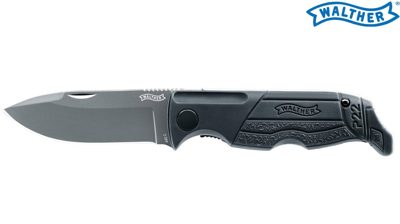 【国内正規品】UMAREX ナイフ WALTHER P22 フォールディングナイフ 登山  サバイバル UMA50759 ブラック 小
