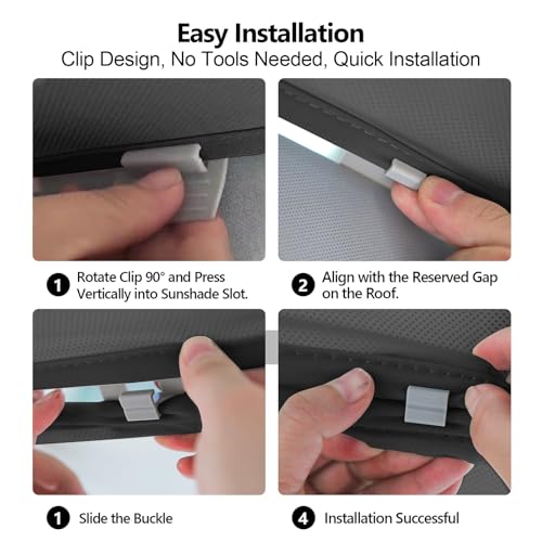 Image of Ice Crystal Sunshade for Tesla Model Y Juniper 2025 2026 Glass Roof UV Protection, Heat Insulation, Non-Sag, Foldable with Storage Bag