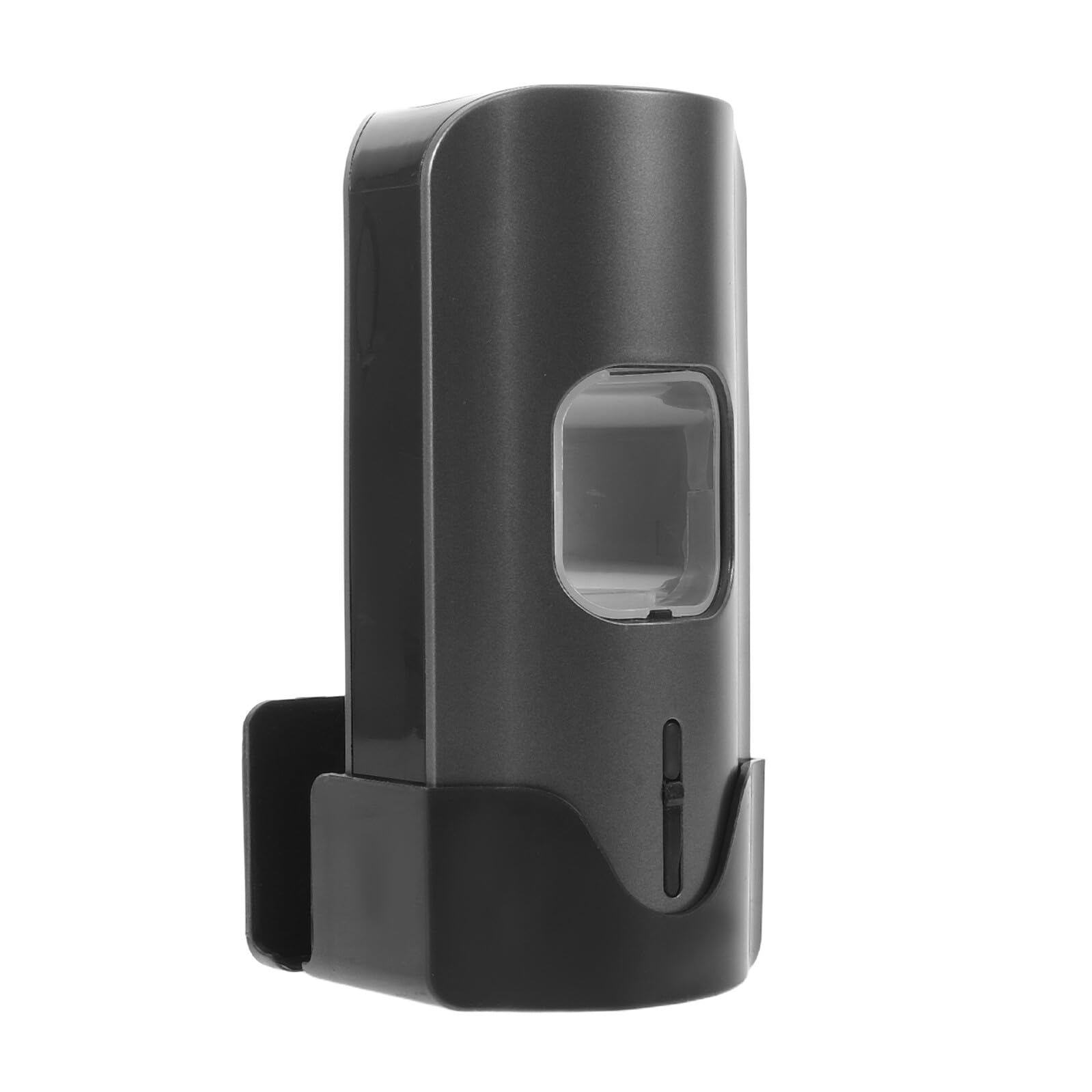 CALLARON Dispenser Automatico di Dentifricio con Sensore Nero in Plastica, Porta Spazzolino da Bagno con 3 Livelli di Regolazione e 2 Slot per Spazzolini, per Adulti e Anziani