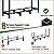 Homdox Firewood Rack, Heavy Duty Outdoor Log Rack Indoor Fire Wood Holder for Fireplace Patio Deck, Strong Metal Support Logs Stand Stacker Holder with Adjustable Foot Pads, Log Carrier