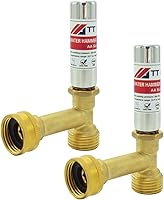 Vista 7 de Arrestor de Martillo de Agua de Acero Inoxidable 1/2" Pex Detén el Martilleo Reduce los Golpes Conexión de Crimpado Pex