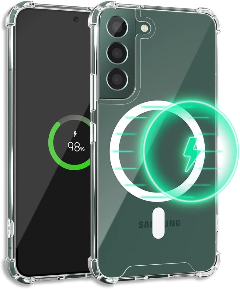 Case Creation Magnetic MagSafe Compatible Protective Clear TPU Case for Samsung Galaxy S22 Plus (Transparent)-image-15