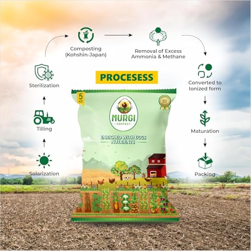 Image of 5KG Organic Potting Soil Mix for Plants| Odorless Murgi Compost Khad Fertilizer for Home Garden | Nutrient Rich Chicken Manure with 17 Essential Nutrients | Indoor & Outdoor Plants