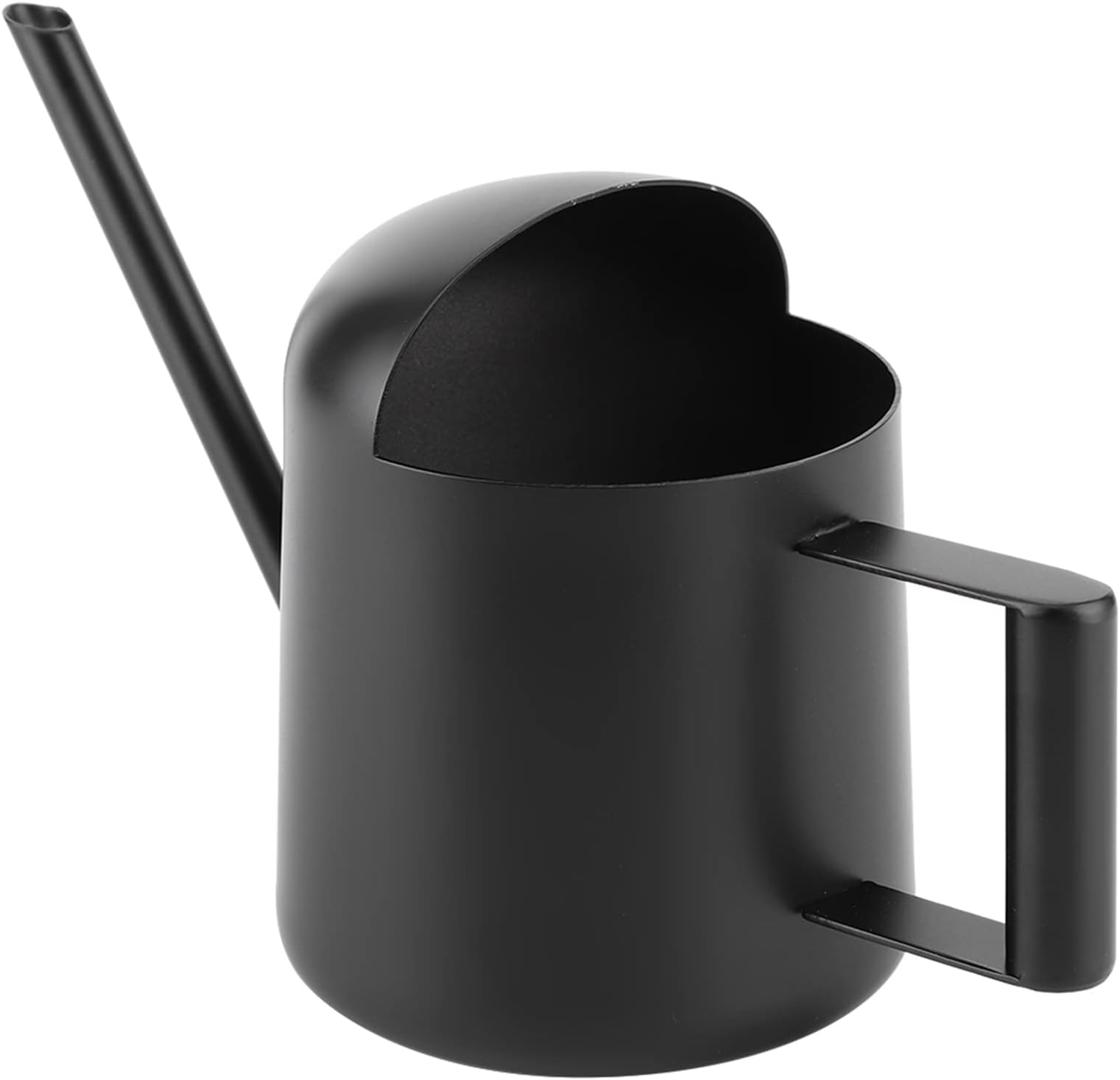 BONOLIOIndoor Plant Watering Can,Black 300ml Stainless Steel Watering Plants Pot Can Long Spout Indoor Outdoor