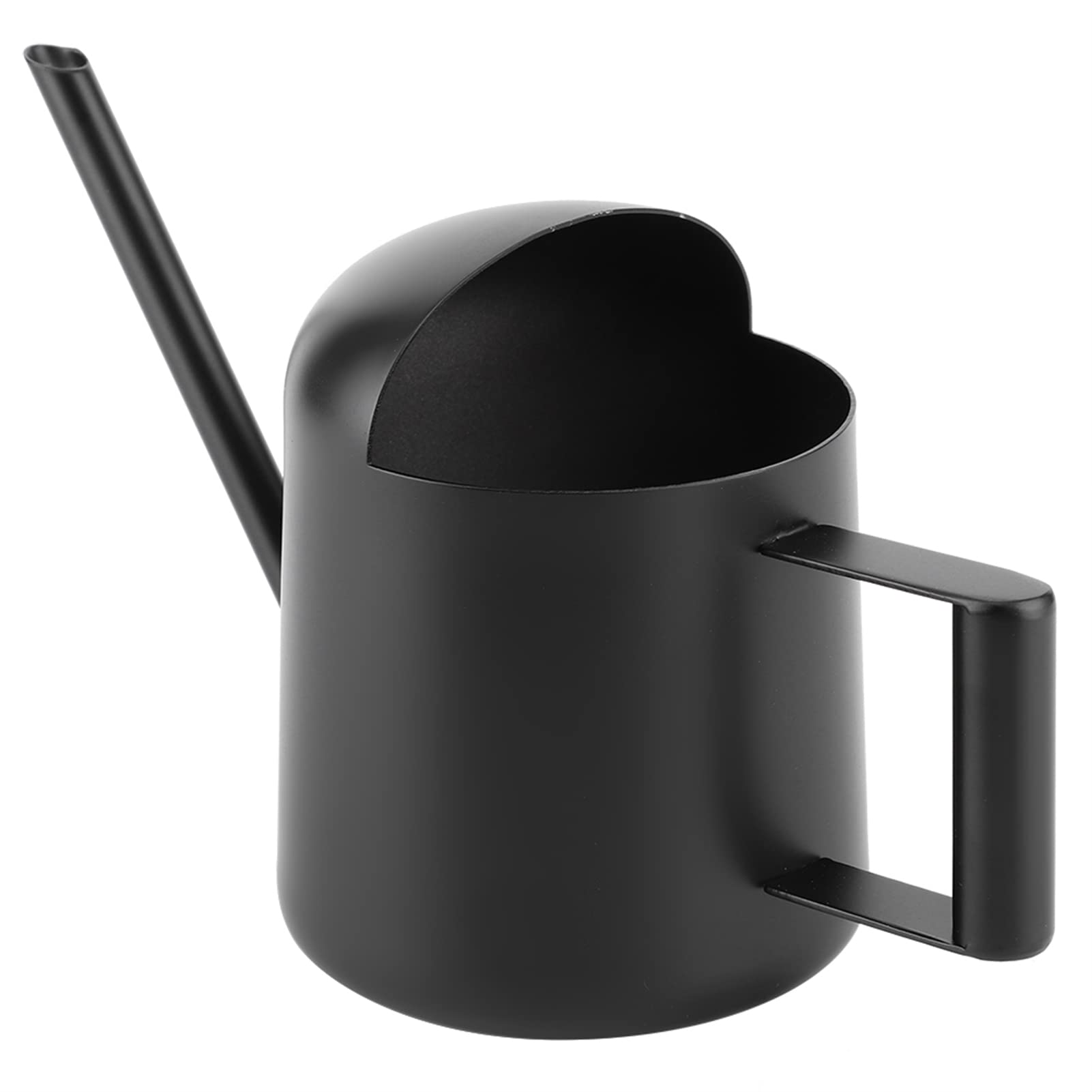 BONOLIOIndoor Plant Watering Can,Black 300ml Stainless Steel Watering Plants Pot Can Long Spout Indoor Outdoor