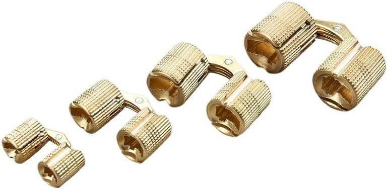 8-12mm Copper Barrel Hinges Concealed Cabinet Hidden Invisible Brass Door for Furniture Hardware Box(8mm)