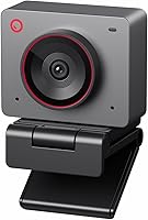 OBSBOT Meet 2 4K Webcam: AI Framing, Gesture Control, 1/2" Sensor, HDR, Dual Mics for Streaming, Meetings, Gaming - Space Grey