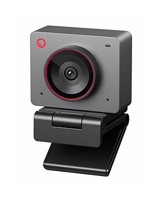 OBSBOT Meet 2-4K Webcam for PC with 1/2" Sensor, AI Framing & Autofocus, Beauty Mode, Lightweight, Gesture Control, HDR, Dual Microphone, 60 FPS, Web Cam for Streaming, Meeting, Gaming. (Space Grey)